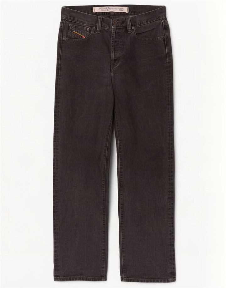 Diesel Jean Droit W31 L31 Homme Noir Coton