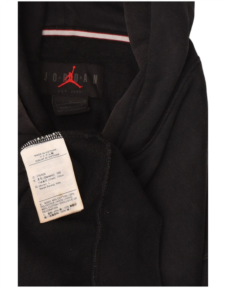 Jordan Pull à capuche pour homme Grand coton noir