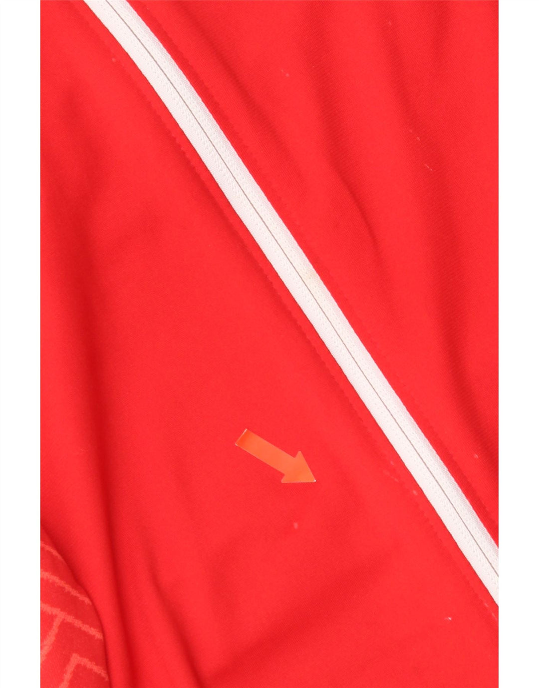 Nike Pull à capuche zippé Dri Fit pour femme UK 14 Polyester géométrique rouge moyen