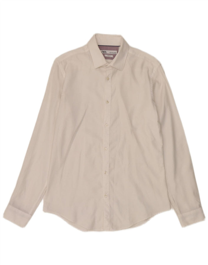 Zara Chemise Slim Fit Blanc Moyen Homme