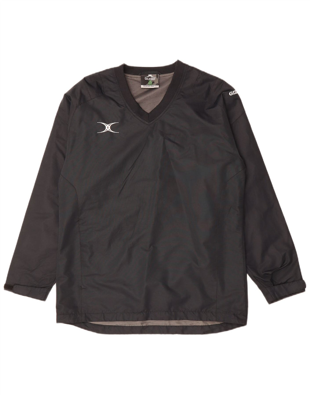 VINTAGE Veste coupe-vent pull homme UK 34 XS Gris Polyester