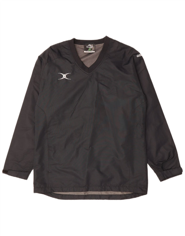 VINTAGE Veste coupe-vent pull homme UK 34 XS Gris Polyester