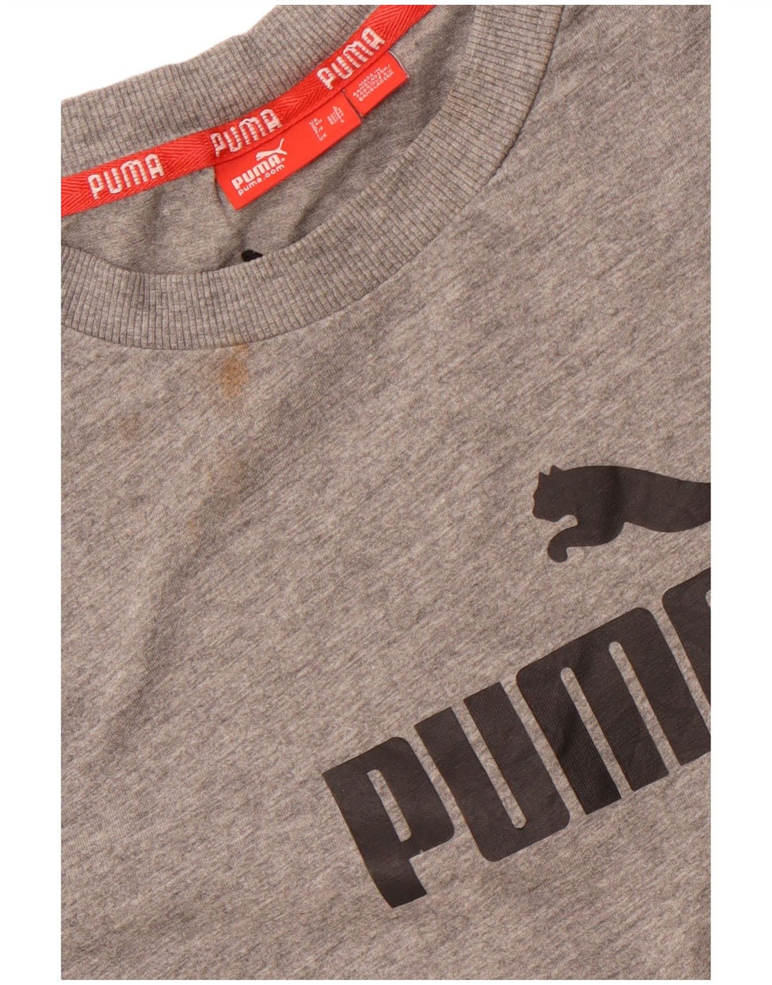 PUMA T-shirt graphique pour hommes, grand, gris, coton