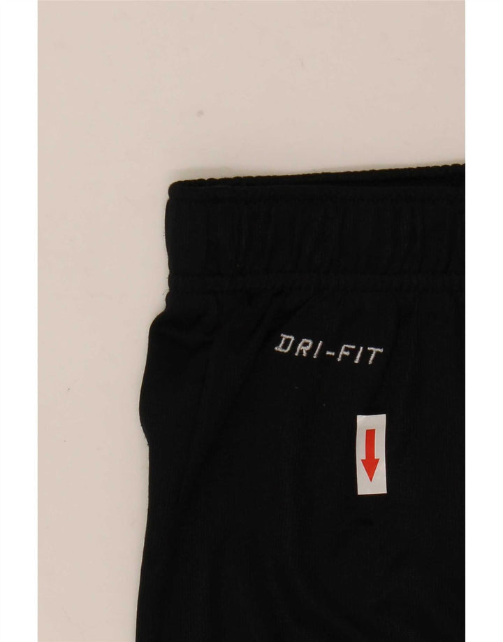 Nike Short de sport Dri Fit pour homme en polyester rayé noir moyen