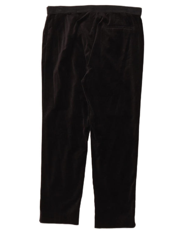 Marks & Spencer Pantalon chino droit pour femme UK 14 Large W34 L27 Noir