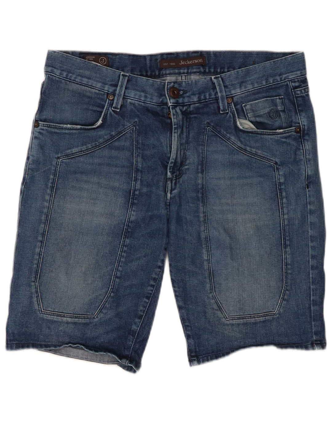 JECKERSON Short en Jean Homme W34 Grand Bleu Coton