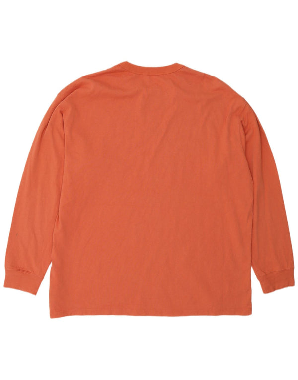 Nike Haut coupe ample à manches longues XL en coton orange pour homme