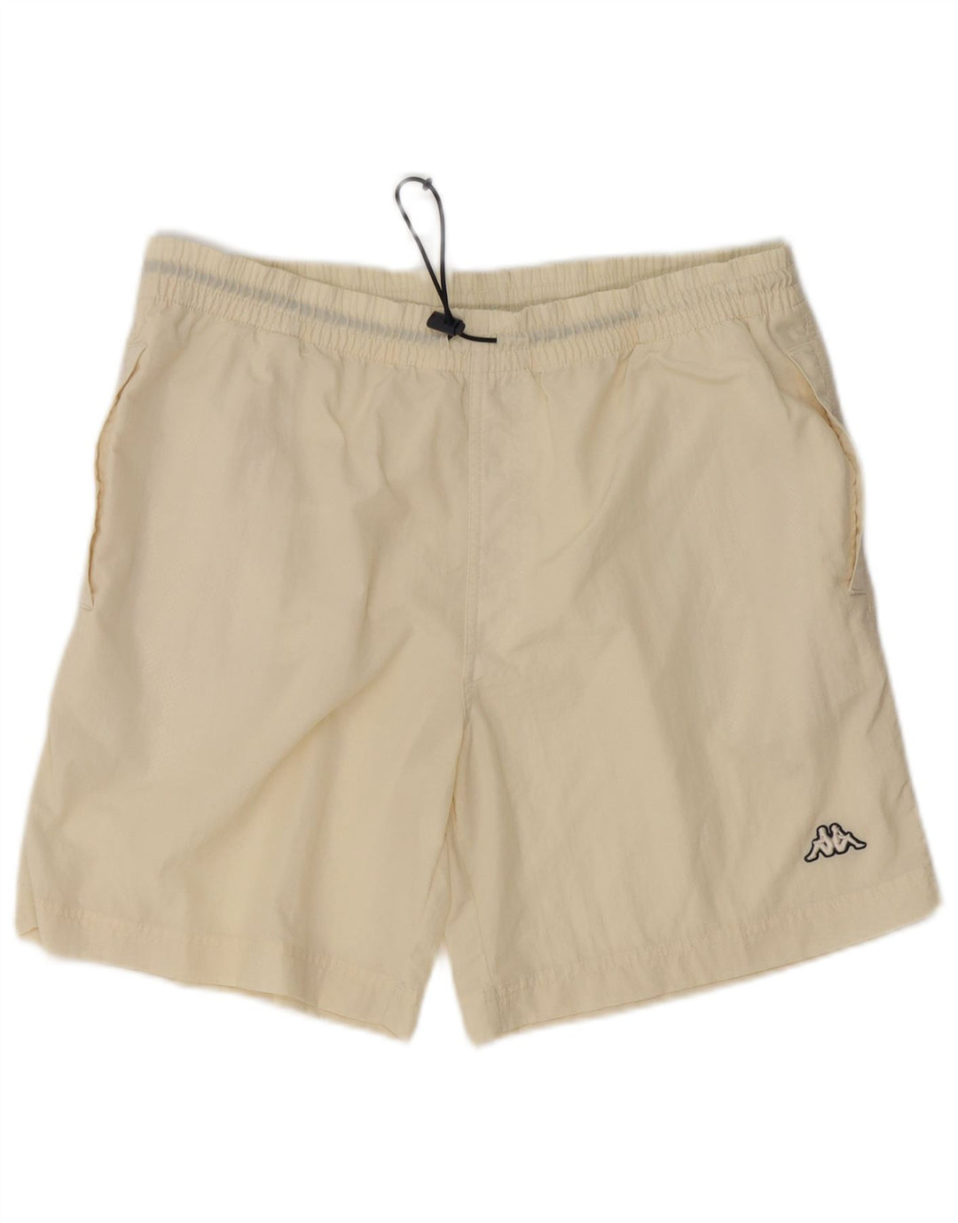 KAPPA Short de Bain Homme Large Blanc Cassé Polyamide