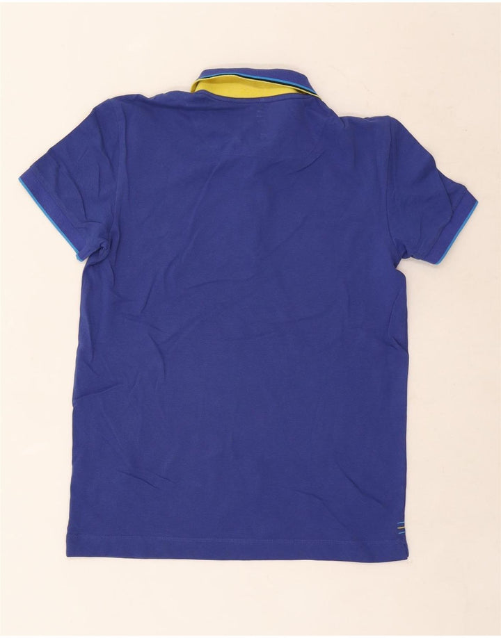 Gas Polo Homme Petit Bleu Rayé Coton