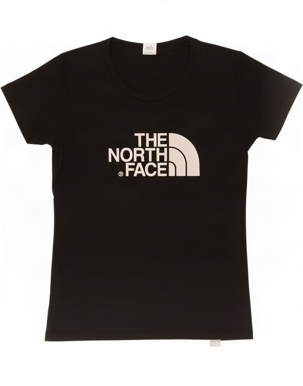 The North Face T-shirt graphique pour femme UK 14 Large Black Cotton