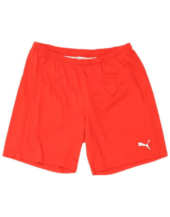 Puma Short de sport pour homme 2XL Rouge Polyester