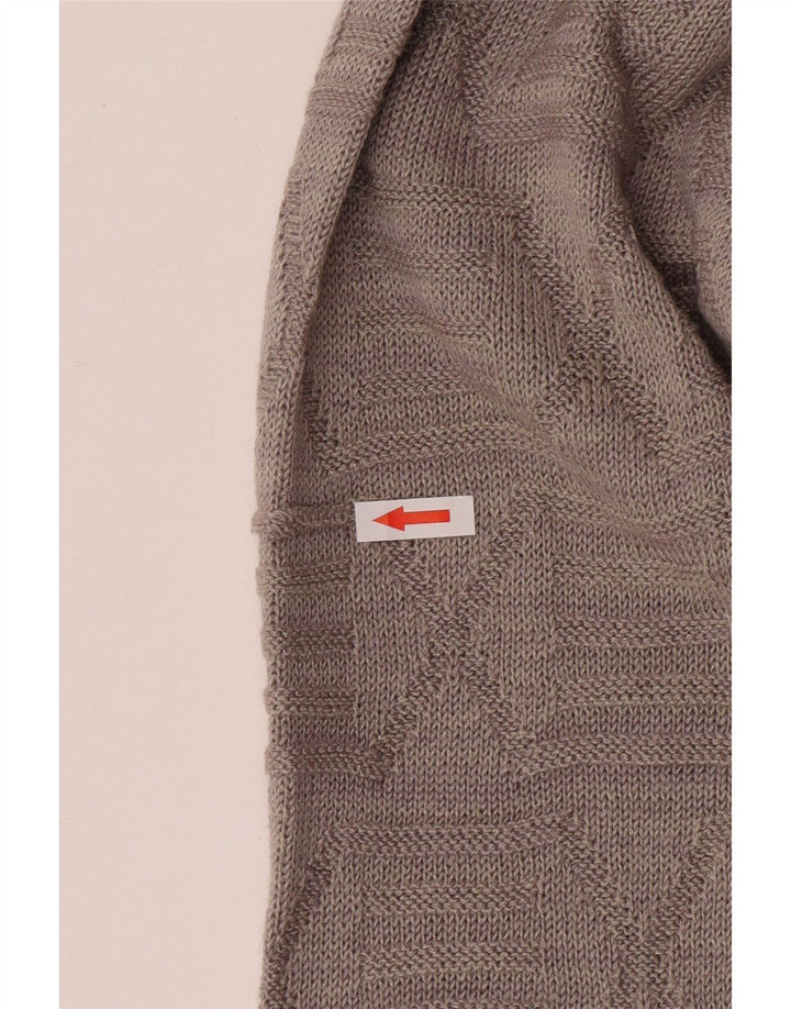 Pull vintage à col rond pour homme Gris moyen