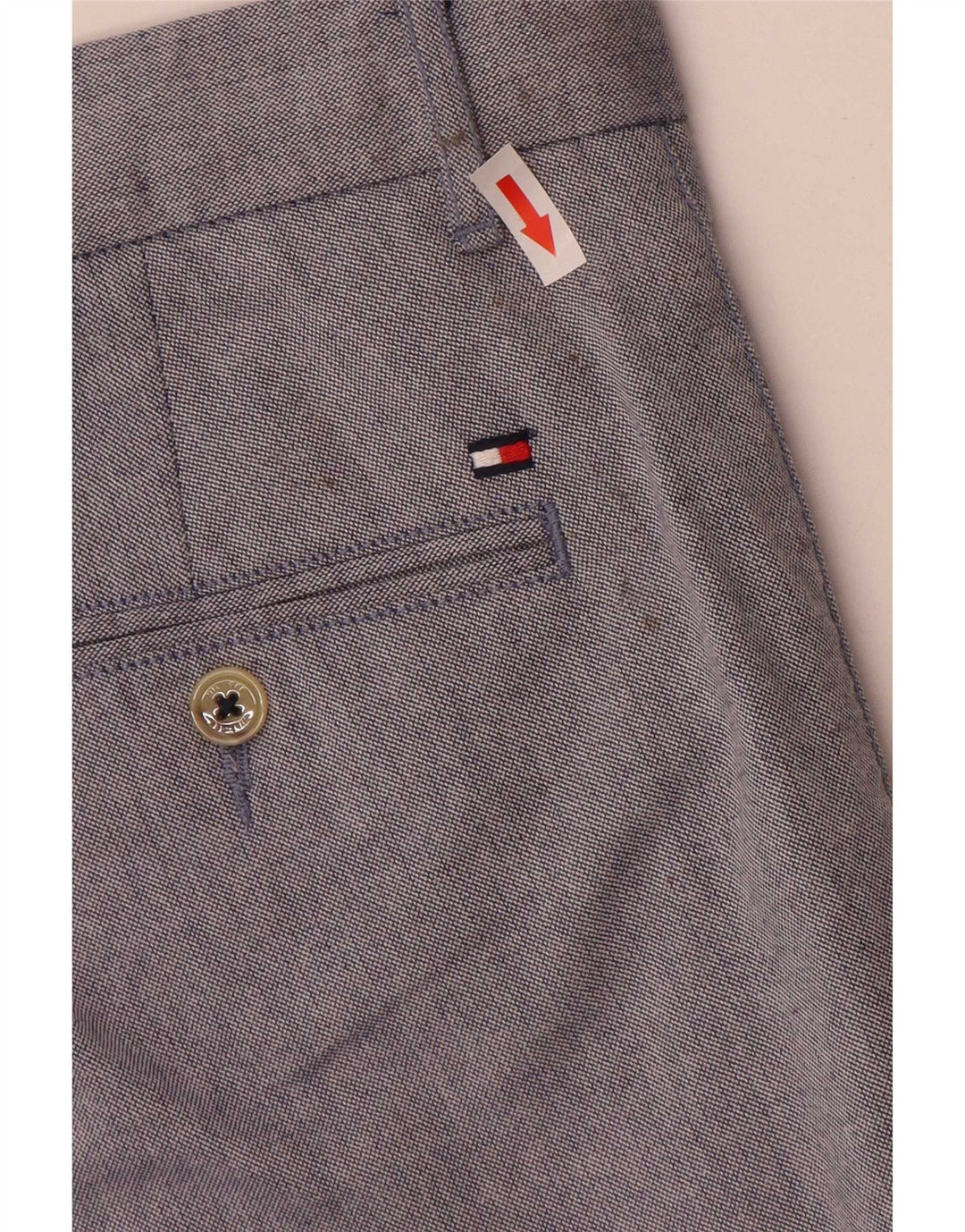 Tommy Hilfiger Short Chino Regular Homme W34 Grand Bleu Coton