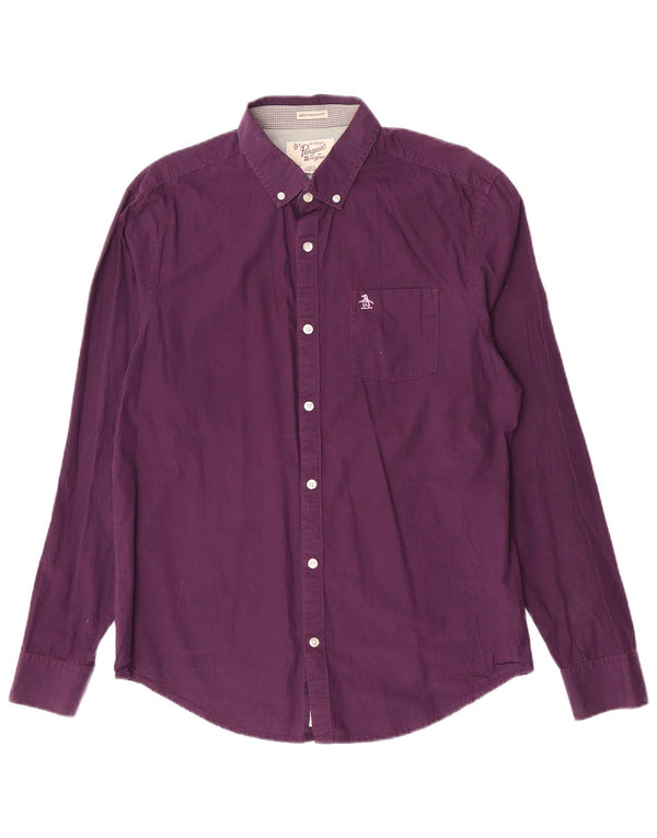 Penguin Chemise Slim Heritage Homme Violet Grand Coton Vichy