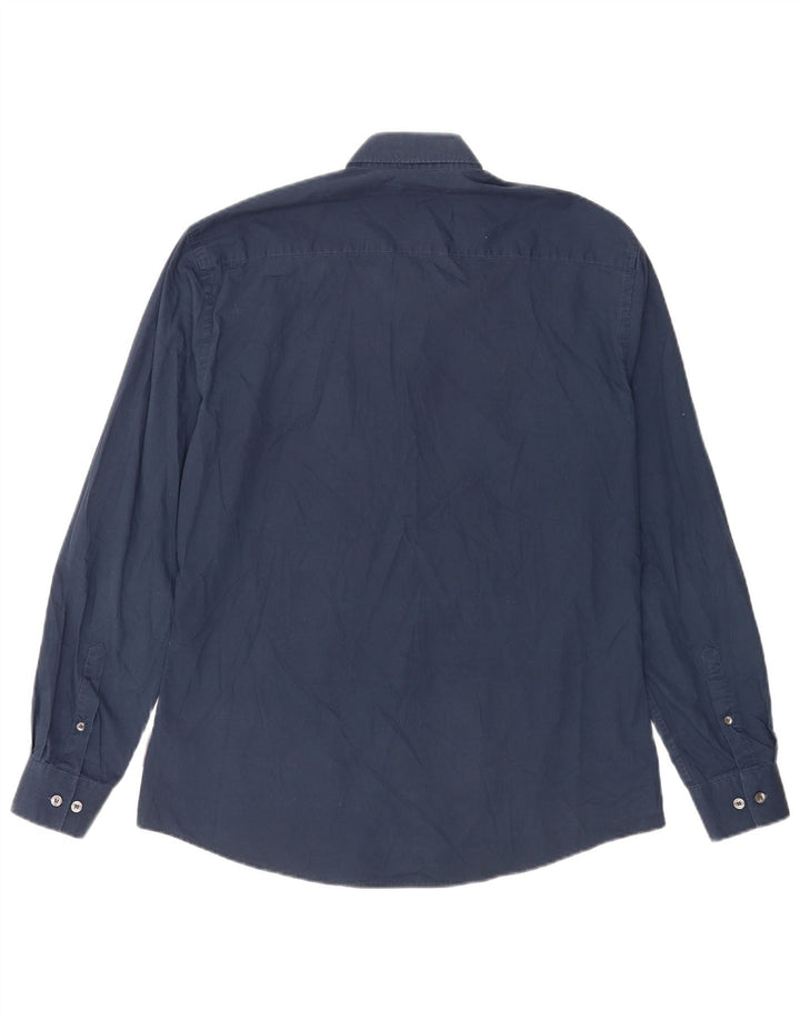 French Connection Chemise Homme Large Bleu Marine Coton
