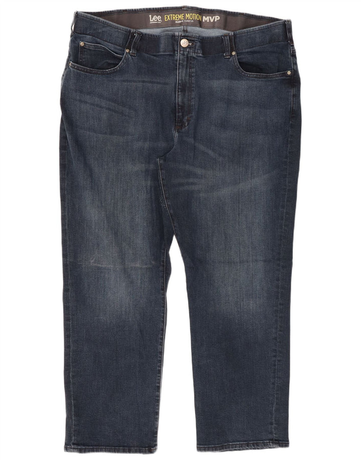 LEE Jean droit coupe décontractée pour homme W46 L30 Bleu Coton