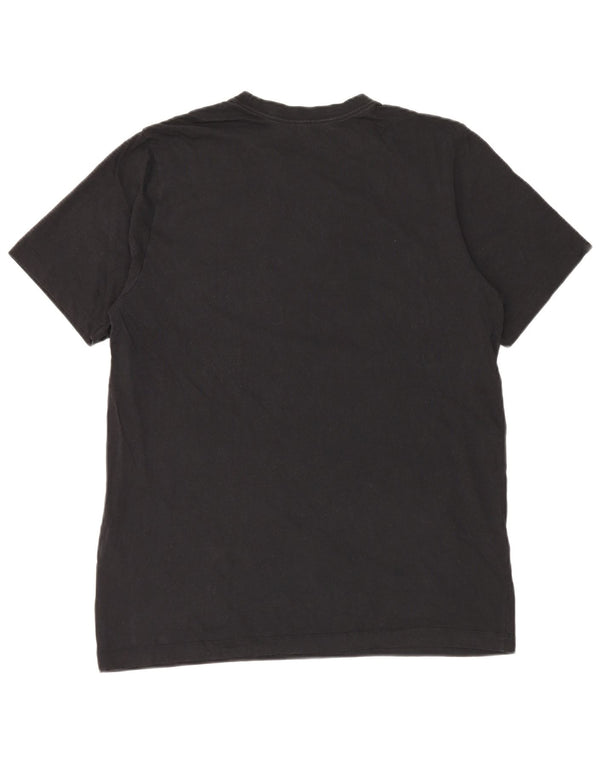 NIKE T-shirt graphique pour hommes, grand, en coton noir