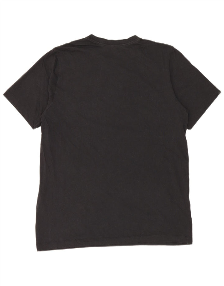NIKE T-shirt graphique pour hommes, grand, en coton noir