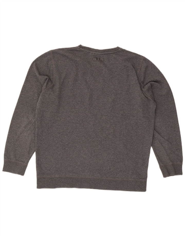 Under Armour Cold Gear Sweatshirt Jumper Homme Gris Moucheté