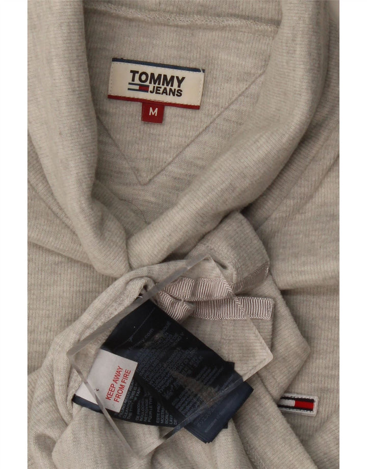 Tommy Hilfiger Pull col roulé pour femme UK 14 Gris moyen Coton