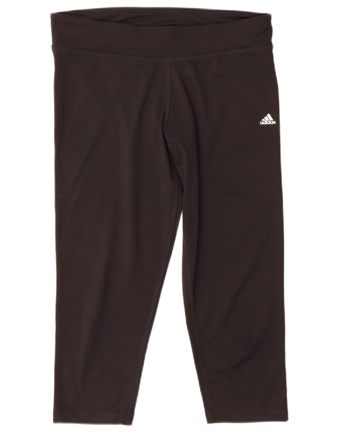 Adidas Climalite Capri Leggings UK 16/18 Large Noir Polyester