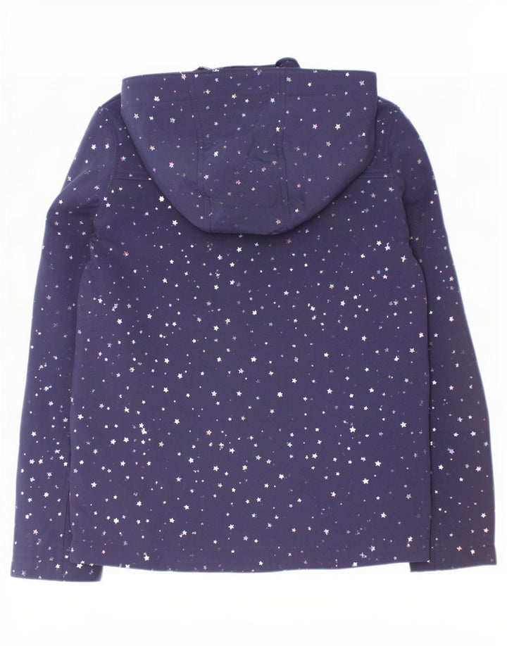 Mountain Warehouse Veste coupe-vent fille 9-10 ans bleu marine à pois