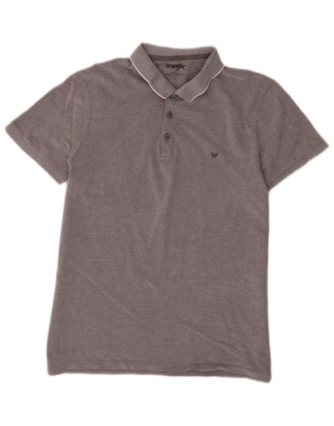 Wrangler Polo Homme Gris Moyen Coton