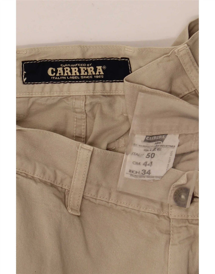 Carrera Short Cargo Homme IT 50 Large W34 Coton Beige