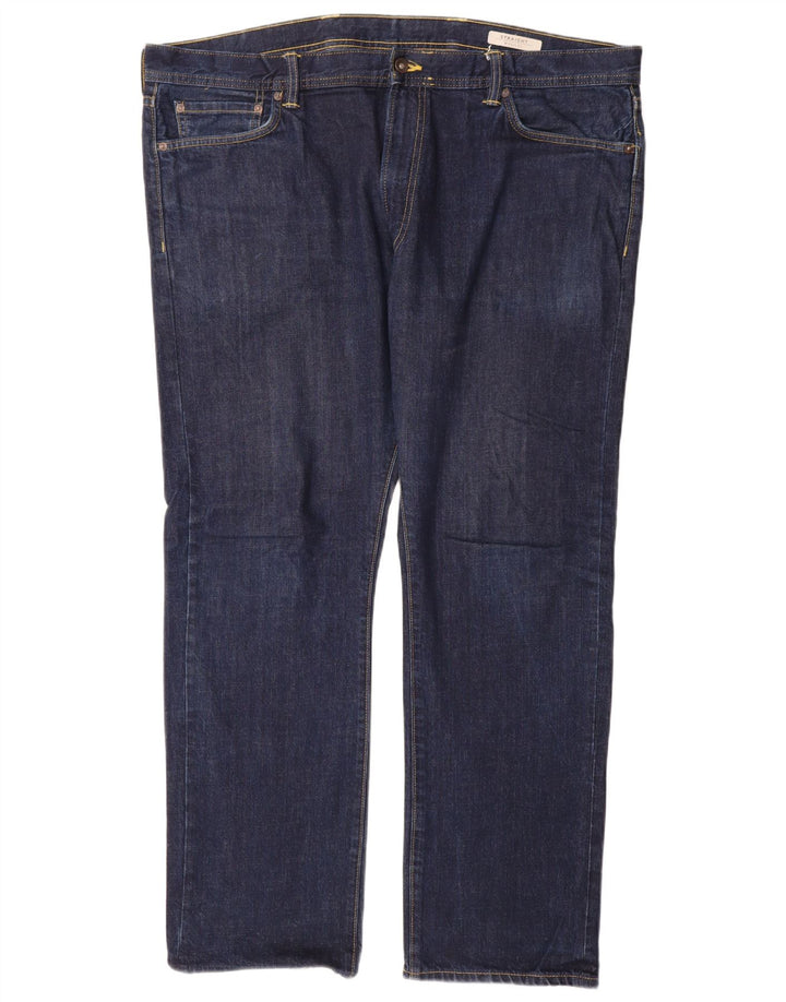 Marks & Spencer Jean droit homme W42 L31 bleu marine coton