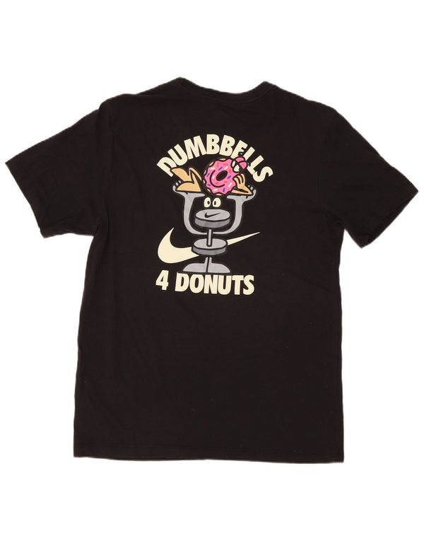 Nike Hommes Dumbbells Donuts T-Shirt Graphique Haut Noir Moyen Coton