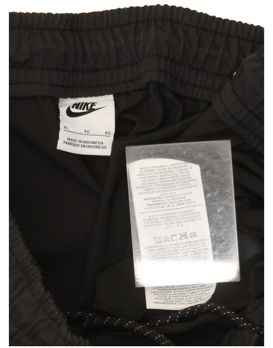 NIKE Pantalon de survêtement pour hommes XL Noir Polyester