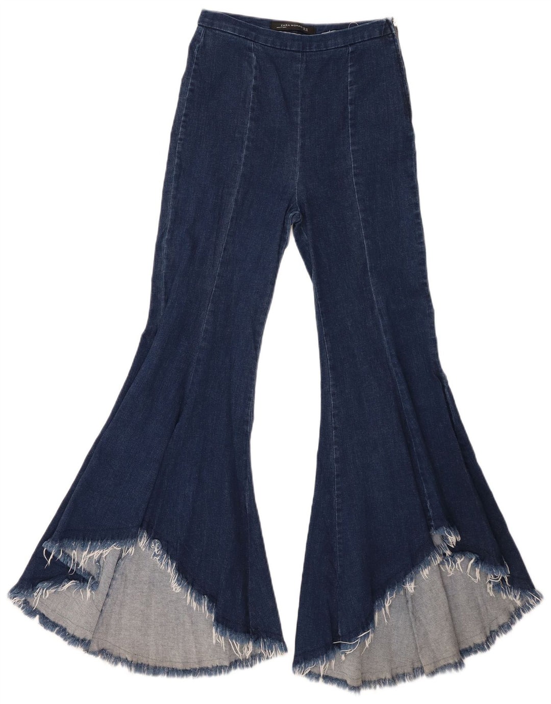 Zara Femme Jean Évasé XS W24 L29 Bleu Marine