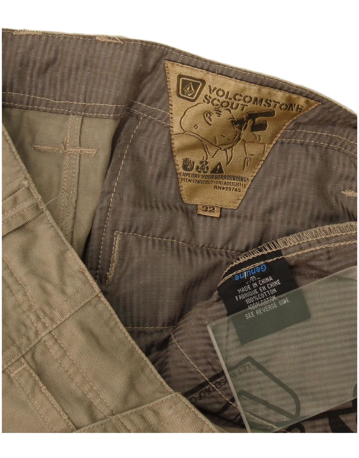 Volcom Pantalon Cargo Droit W32 L27 Homme Kaki Coton