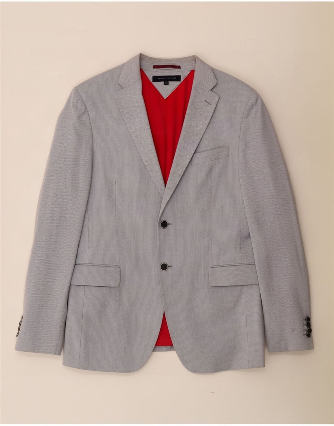 Tommy Hilfiger Veste blazer à 2 boutons pour homme IT 50 Grandes rayures grises