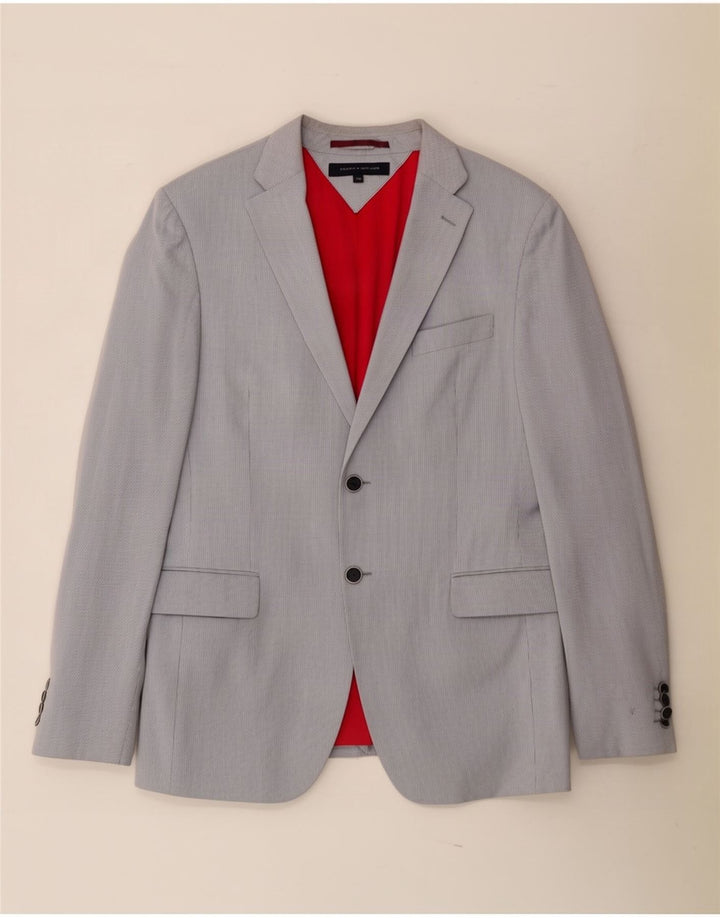 Tommy Hilfiger Veste blazer à 2 boutons pour homme IT 50 Grandes rayures grises