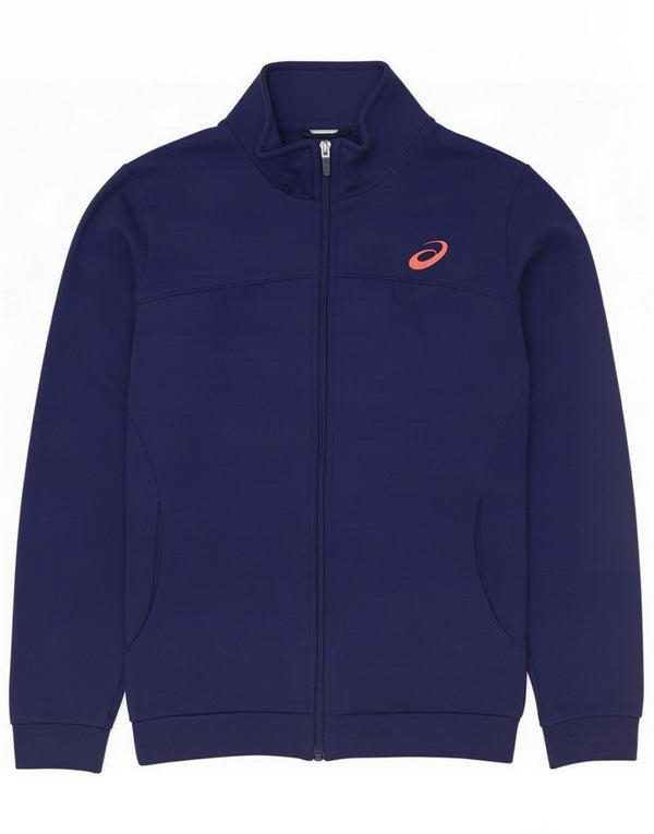 Veste de survêtement Asics pour homme Petit coton bleu marine