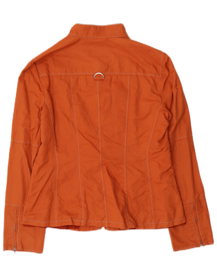 Marella Veste Bomber Femme UK 12 Coton Orange Moyen