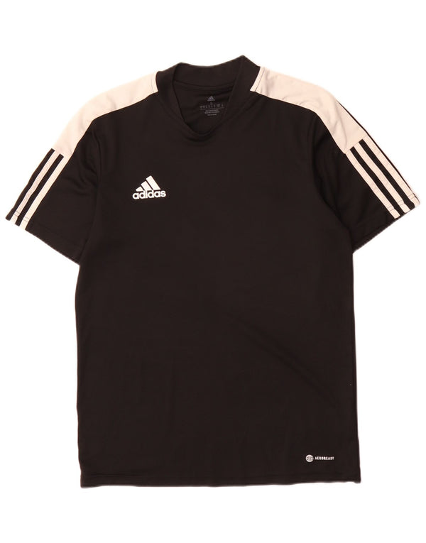 Adidas Hommes Aeroready T-Shirt Haut Petit Noir Colorblock Polyester Sports
