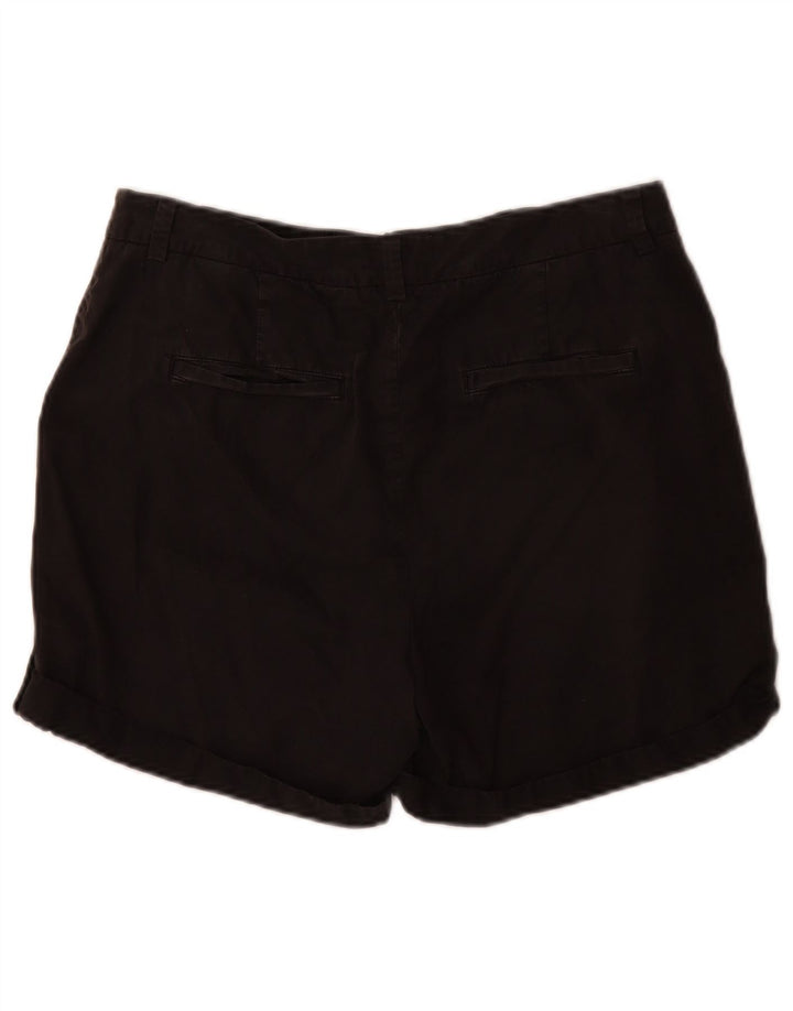 Shorts Chino pour Femmes Marks & Spencer UK 12 Medium W32 Noir Coton