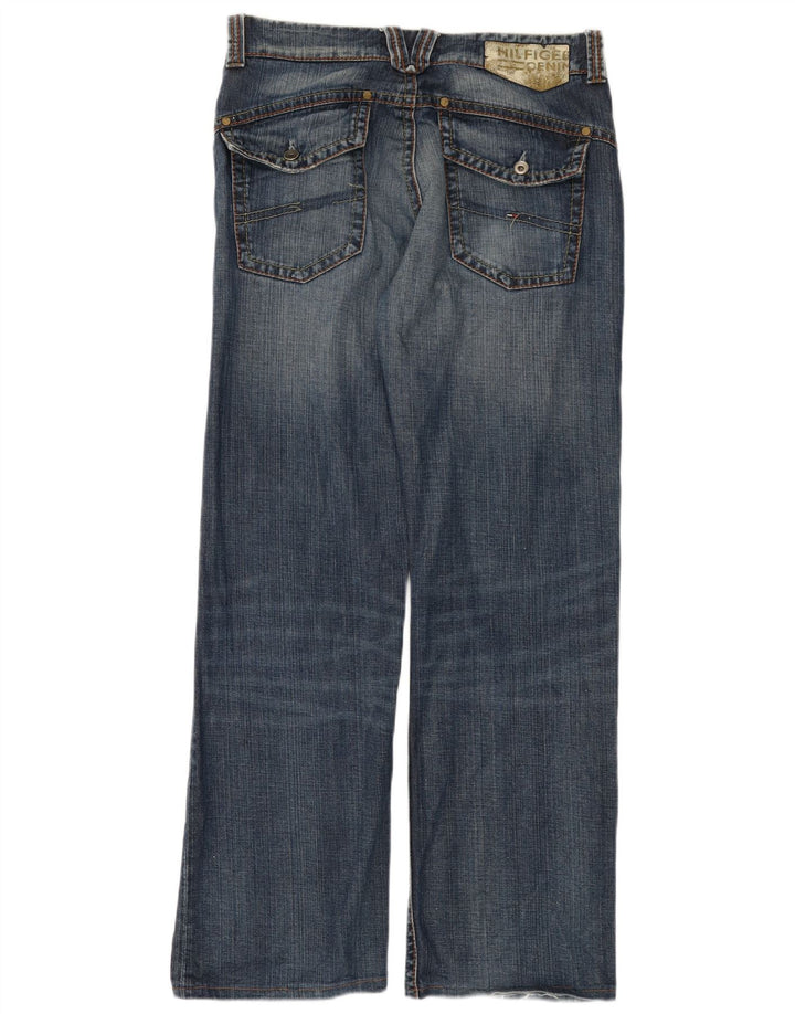 TOMMY HILFIGER Jean Gage Bootcut Homme W32 L31 Bleu Coton