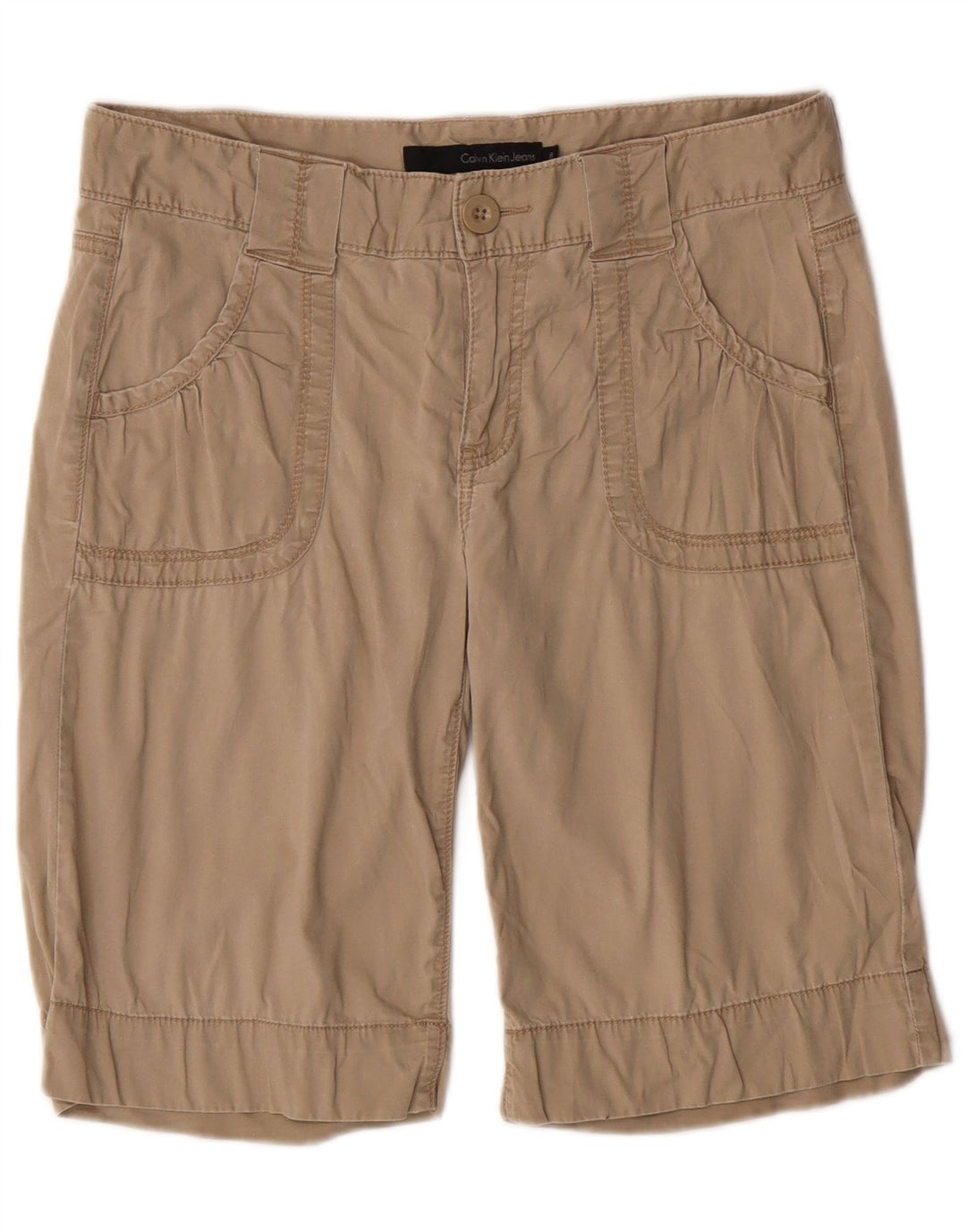 Calvin Klein Jeans Short décontracté pour femme US 8 Medium W30 Beige Classique