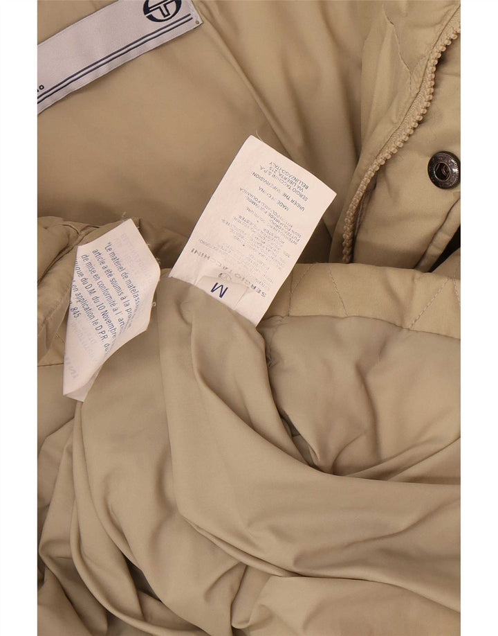 Sergio Tacchini Veste matelassée à capuche pour homme UK 38 Polyester Beige Moyen
