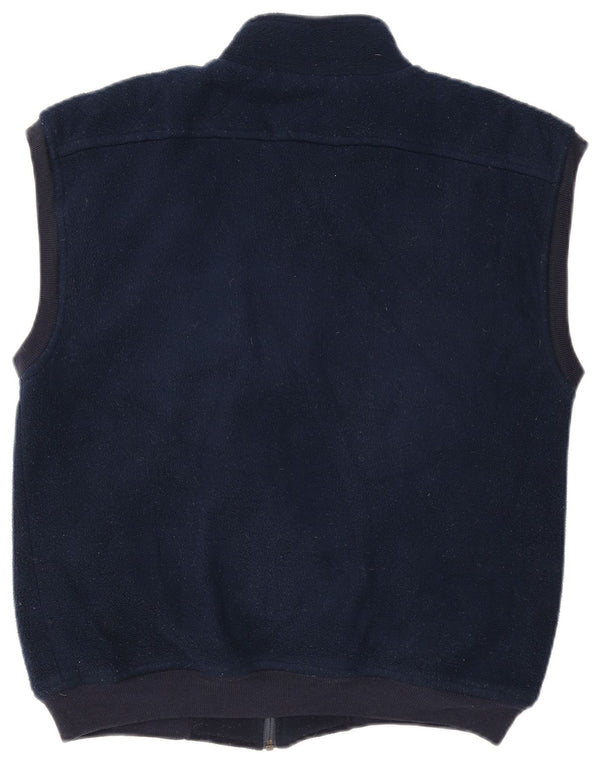 Conte of Florence Gilet polaire pour homme UK 40 Large Bleu marine