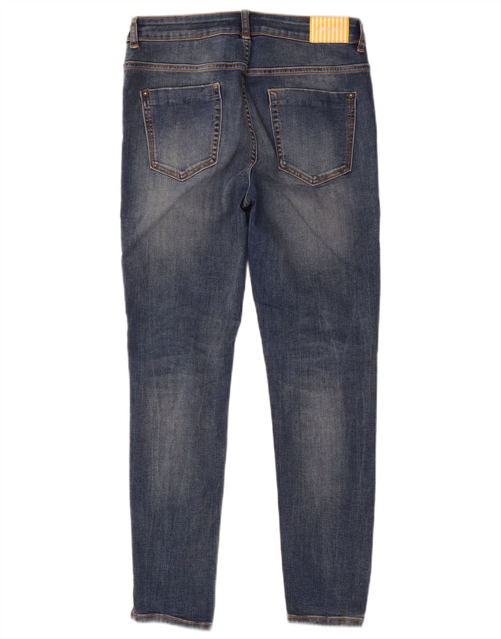 Zara Jean skinny effet vieilli pour femme EU 40 Medium W30 L28 Bleu