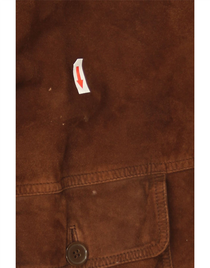 Conbipel Blouson Bomber En Daim Homme IT 48 Cuir Marron Moyen
