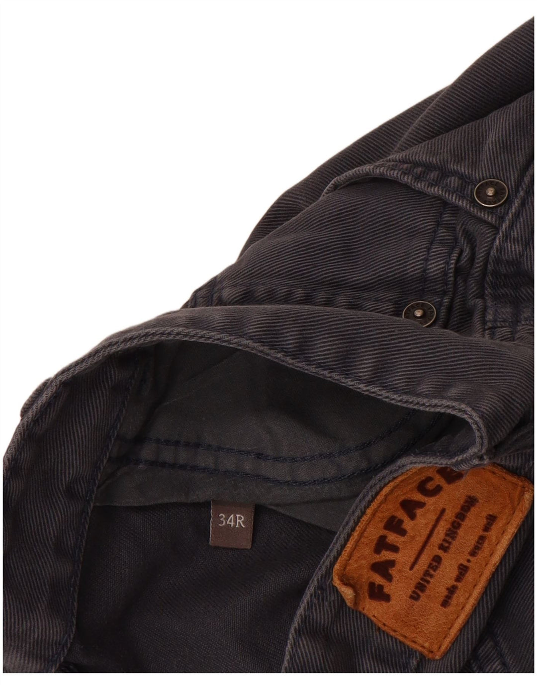 Fat Face Jean Fuselé Homme W34 L32 Gris Coton