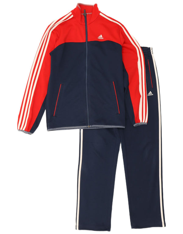 Adidas Survêtement complet pour homme UK 36/38 Petit Bleu marine Colorblock Polyester