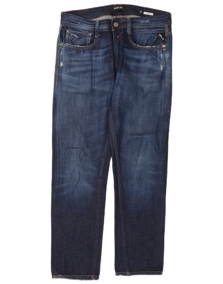 Replay Jean Droit Rob W29 L30 Homme Bleu Coton