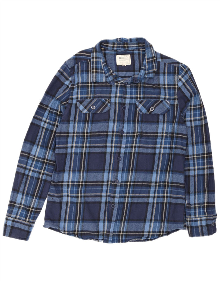 Mountain Warehouse Chemise en Flanelle Homme Bleu Marine à Carreaux Moyen