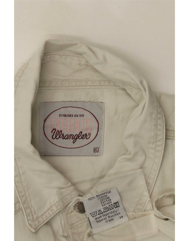 Wrangler Chemise en Jean Homme XL Coton Beige
